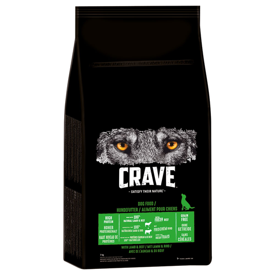 Crave Adult Dog Lamb & Beef - Ekonomipack: 2 x 7 kg
