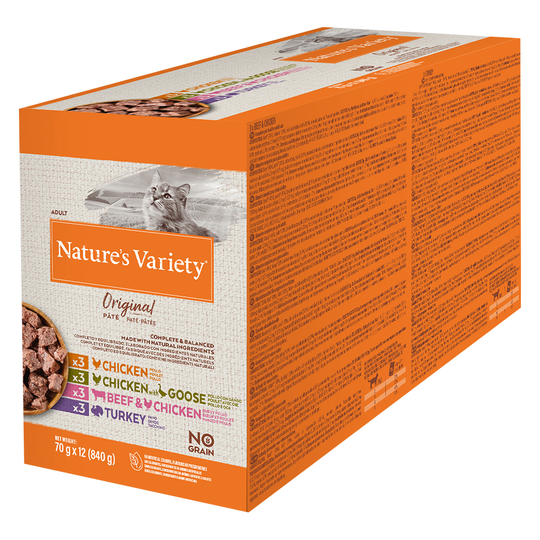 Ekonomipack: Nature's Variety Original Paté No Grain 24 x 70 g - Mixpack 4 sorter