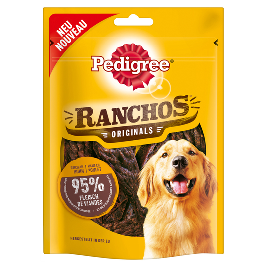 2 + 1 på köpet! 3 x Pedigree hundgodis - Ranchos Original kyckling (3 x 70 g)