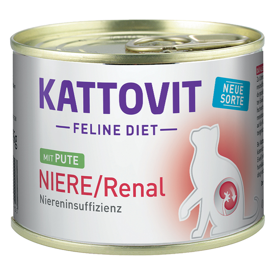 Kattovit Renal (njursvikt), 185 g Ekonomipack: 24 x 185 g Kalkon