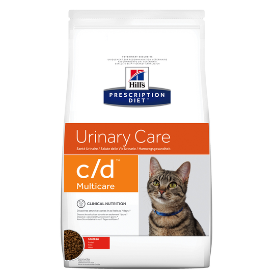 3 x zooPoäng på 1,5/3/8/12 kg Hill's Prescription Diet torrfoder! - 1,5 kg c/d Multicare Urinary Care Chicken