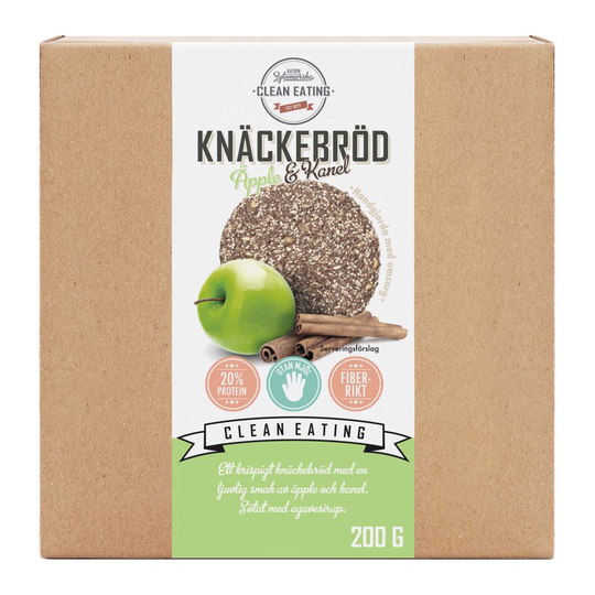 Clean Eating Knäckebröd Äpple & Kanel 200 g