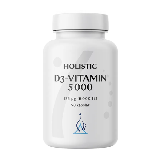 Holistic D3-vitamin 5000, 125 mg 90 kapslar