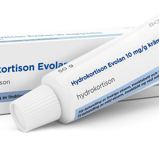 Hydrokortison Evolan kräm 10 mg/g 50 g