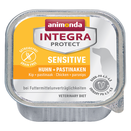 Ekonomipack: 24 x 150 g Animonda Integra Protect i portionsform - Sensitive Kyckling & palsternacka