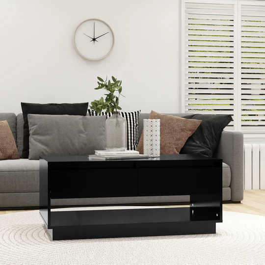 vidaXL Soffbord svart 102,5x55x44 cm spånskiva