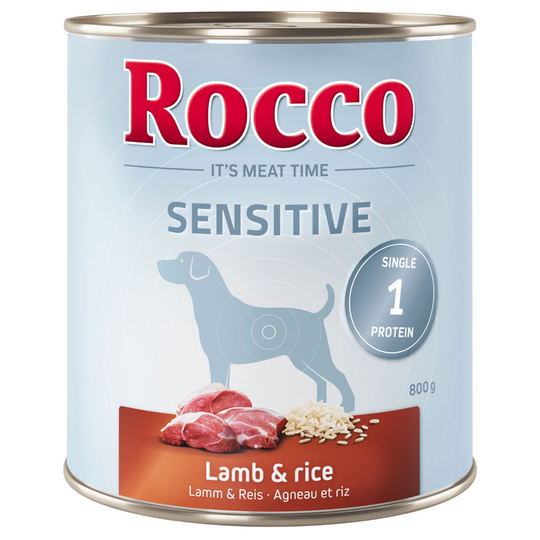 Rocco Sensitive 6 x 800 g - Lamm & ris