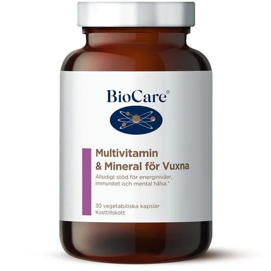 BioCare Multivitamin & Mineral för vuxna 30 kapslar