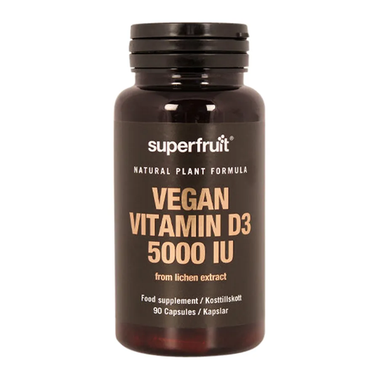 Superfruit Vegan Vitamin D3 5000 IE, 90 kapslar