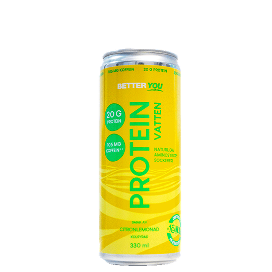Proteinvatten Koffein - Citronlemonad, 330 ml