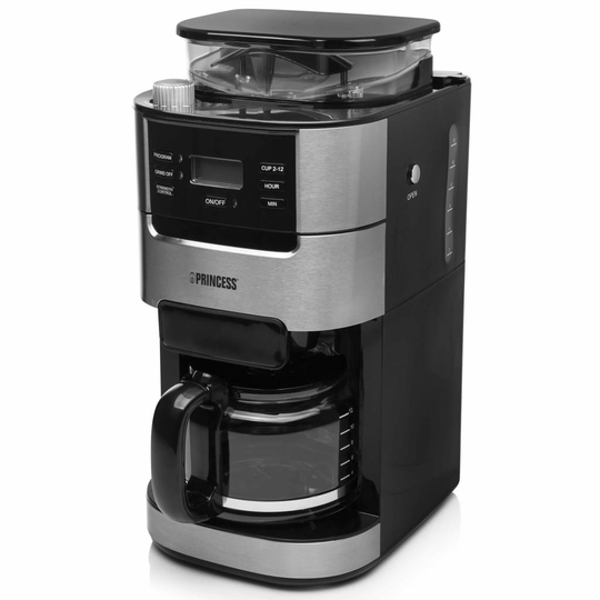 Princess Kaffebryggare & kaffekvarn Roma 1050W svart