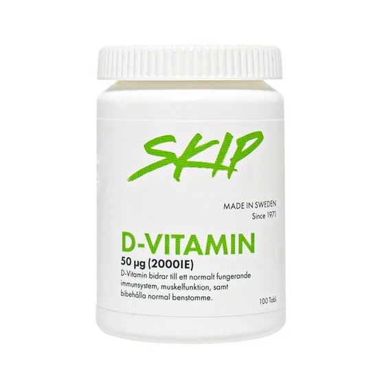 Skip Nutrition Skip D-Vitamin tabletter 50 µg 100 st